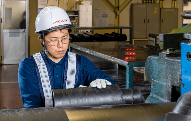 北星ゴム 現場作業