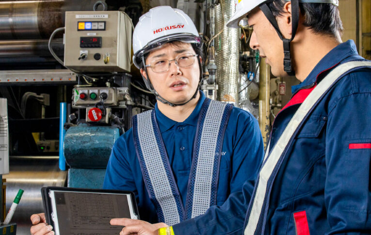 北星ゴム 社員と相談