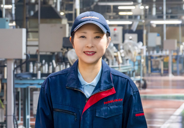 初めての工場勤務。丁寧な説明を受け安心して入社できました。